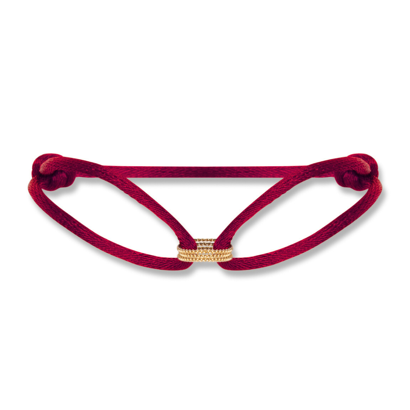 14k gold satin vintage circles bracelet