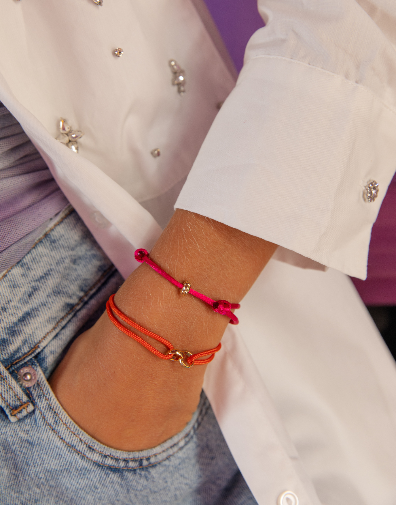 Limited nylon bloom bracelet