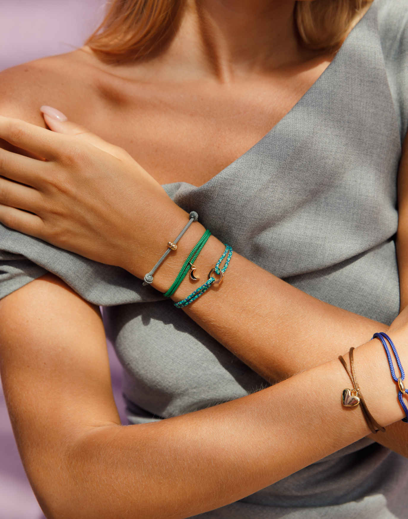 Limited nylon bloom bracelet
