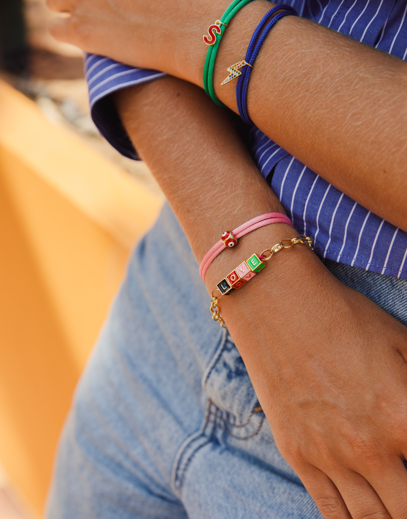 Limited nylon lucky red eye bracelet