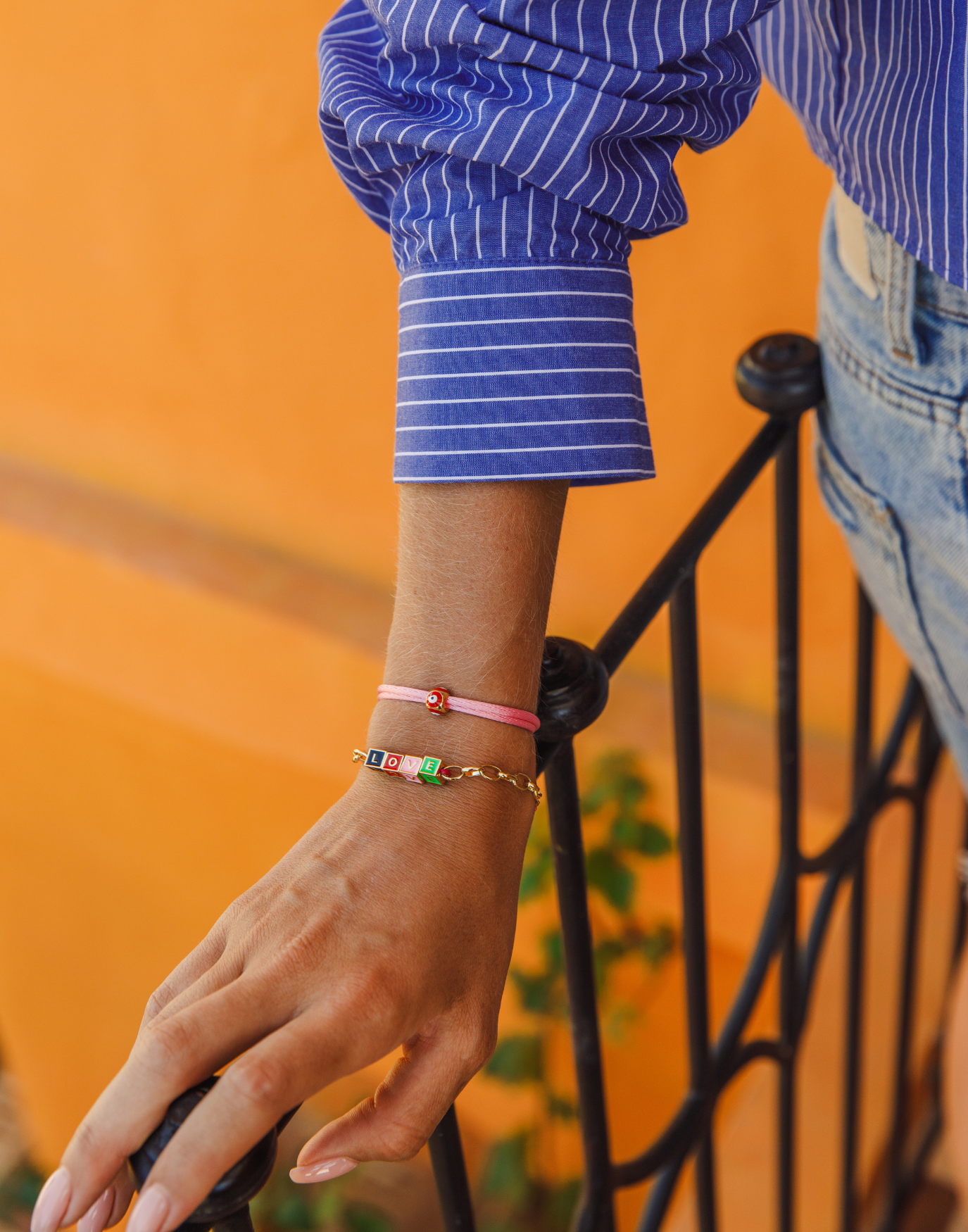 Limited nylon lucky red eye bracelet