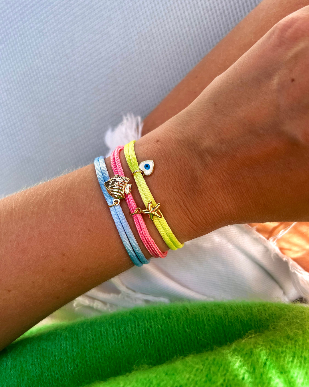 Nylon starfish bracelet