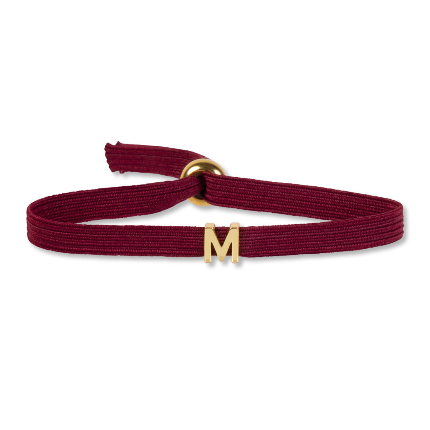 Elastic initial bracelet