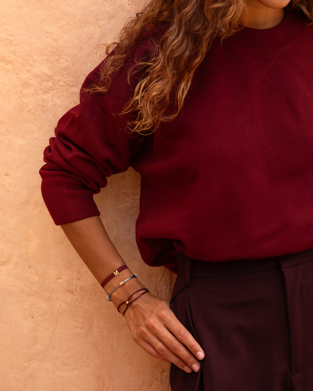 Satin mini round bracelet