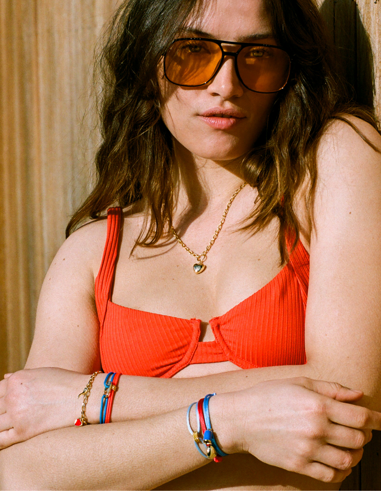 Nylon large rotate circles bracelet