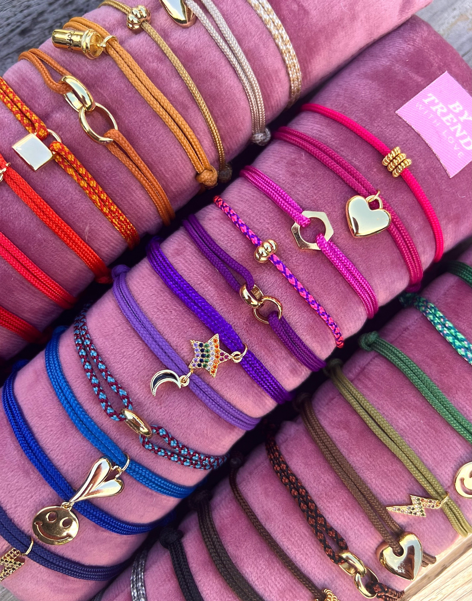 Limited nylon locked chain big bracelet