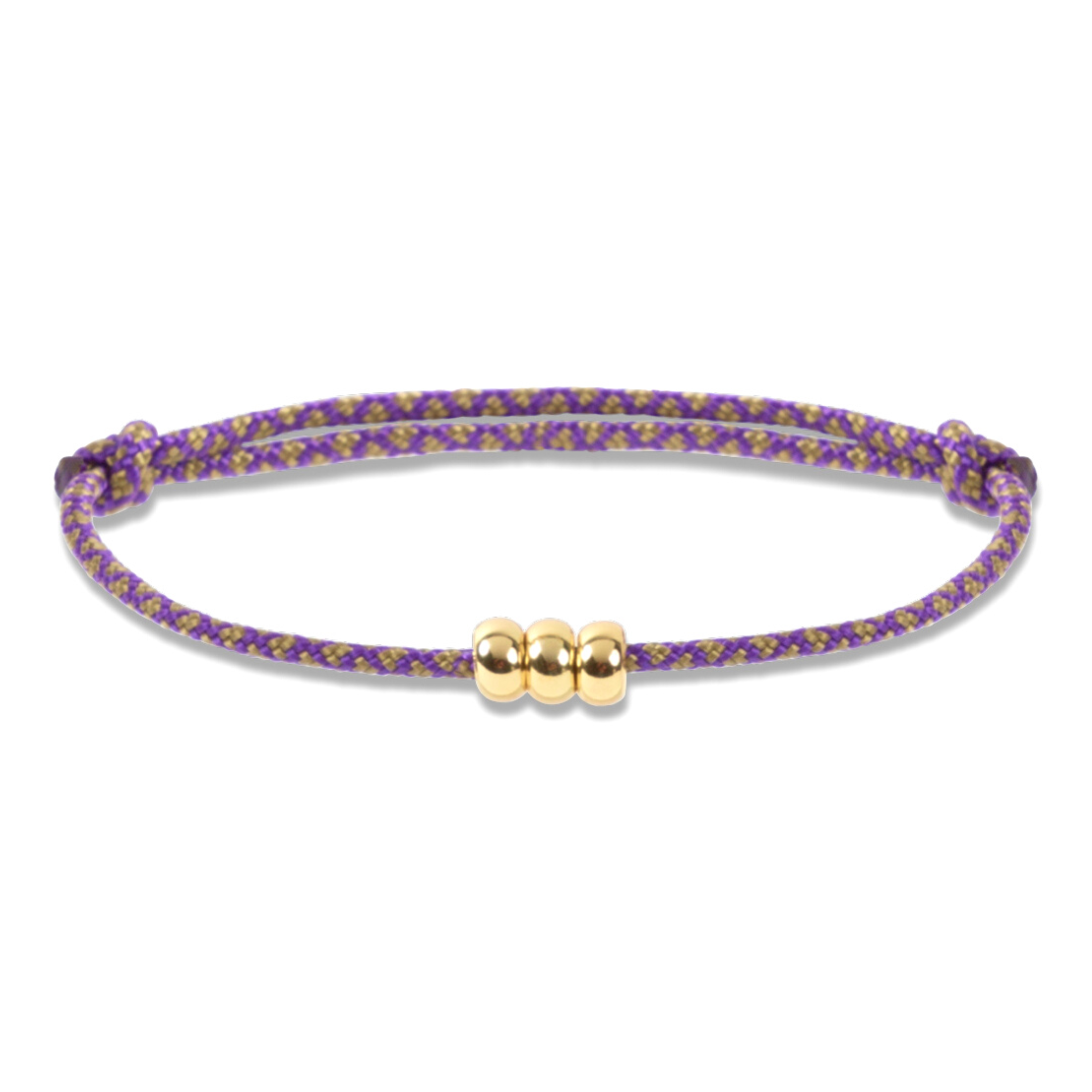 Nylon bold three circles bracelet