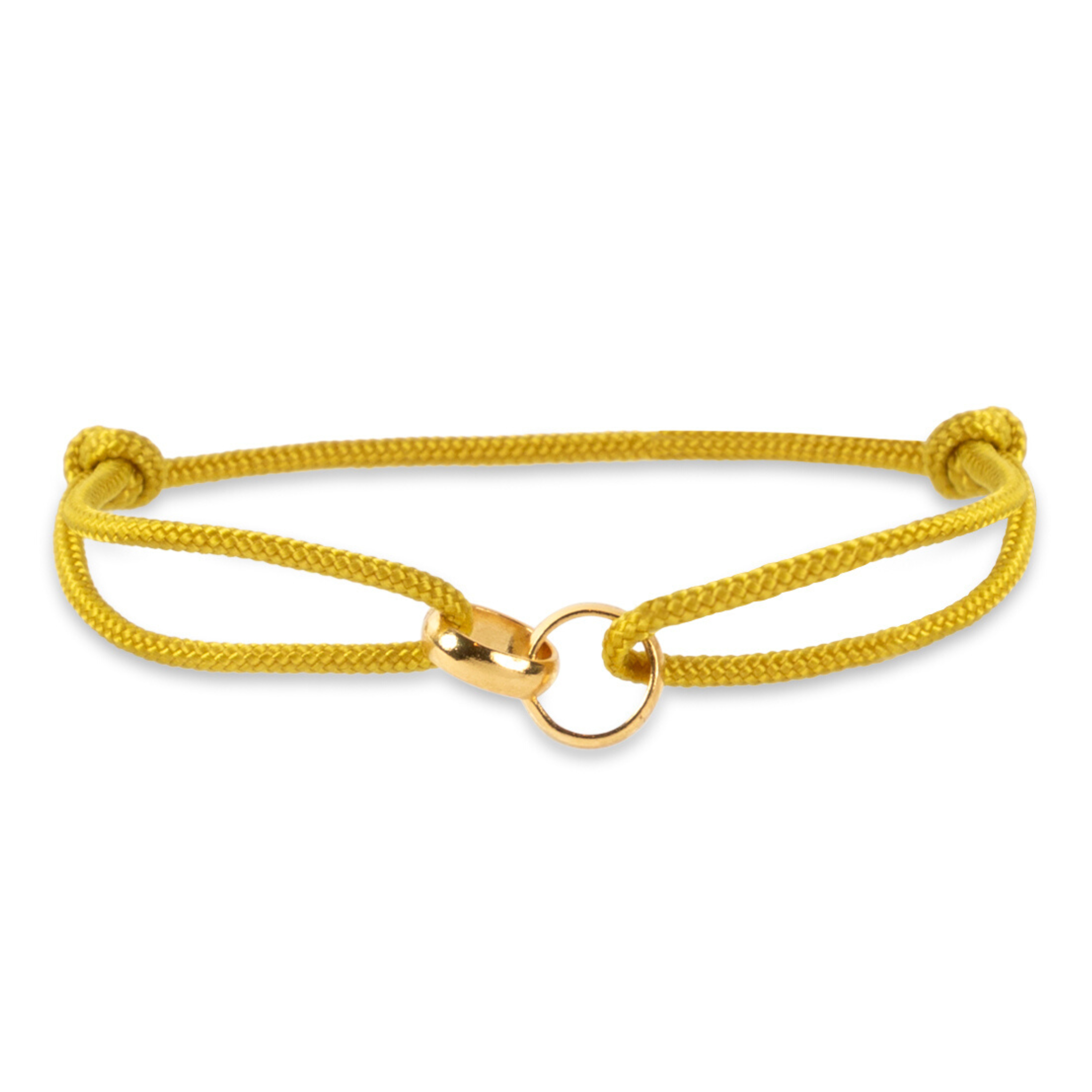 Nylon large double circle bracelet