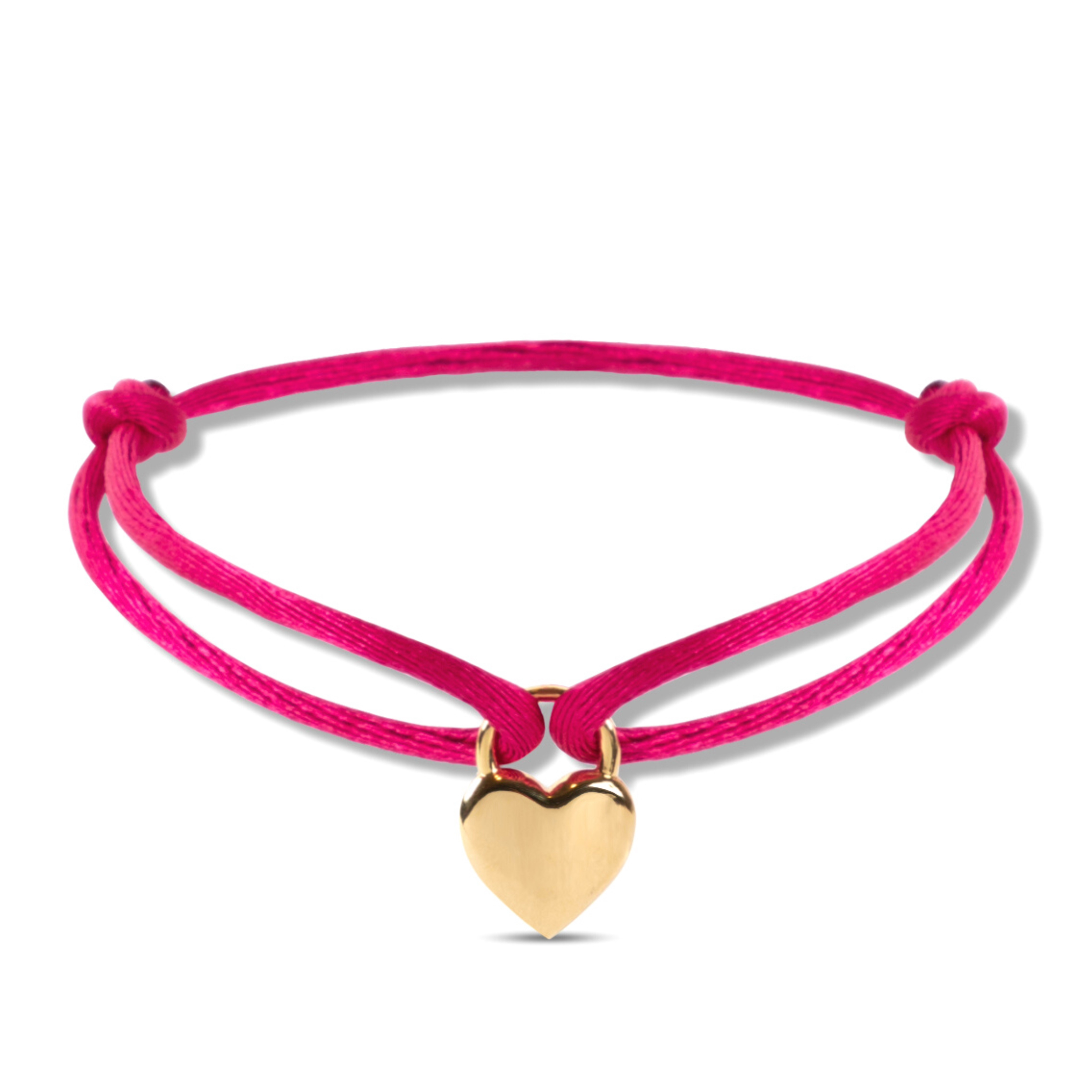 Nylon love heart bracelet