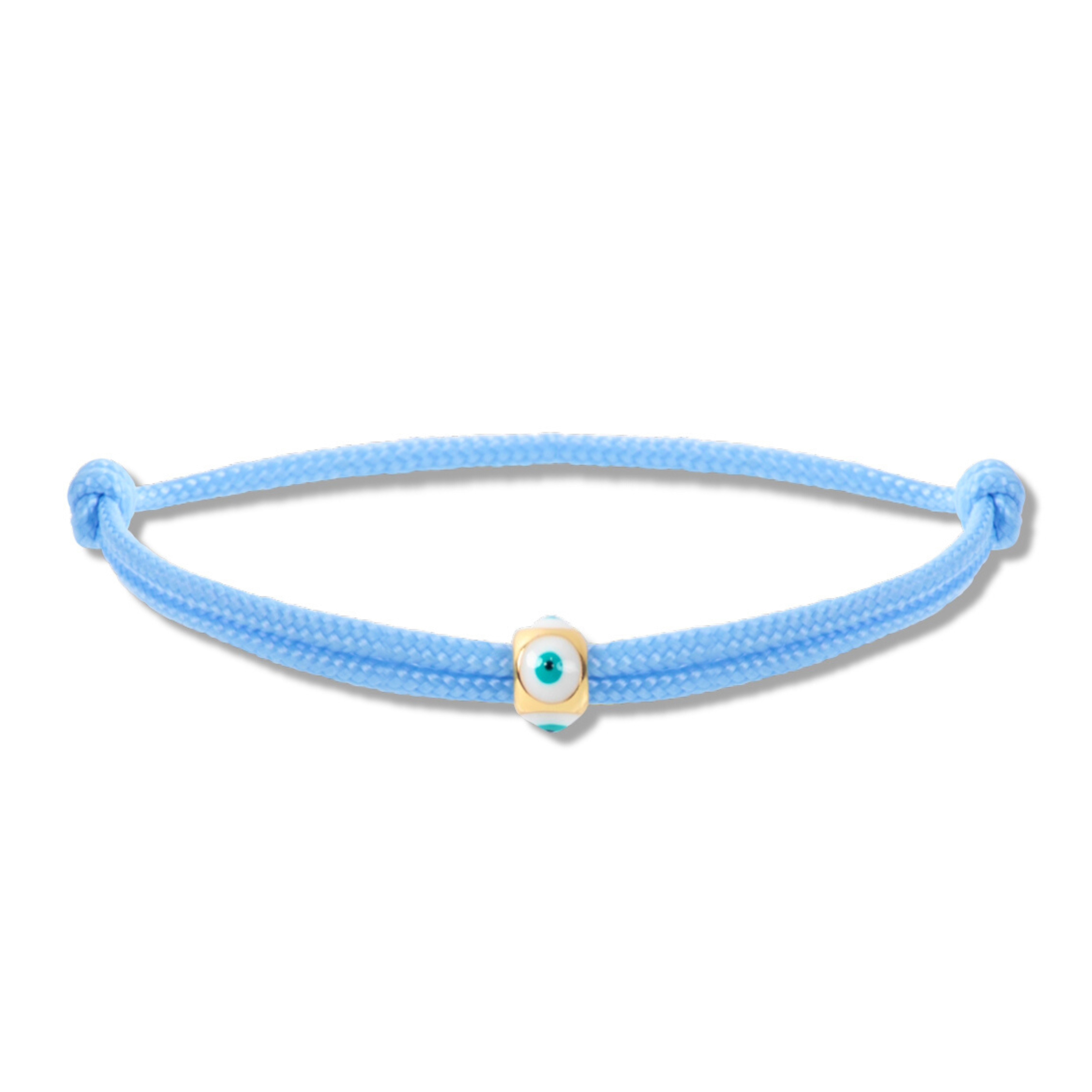 Nylon lucky eye blue bracelet