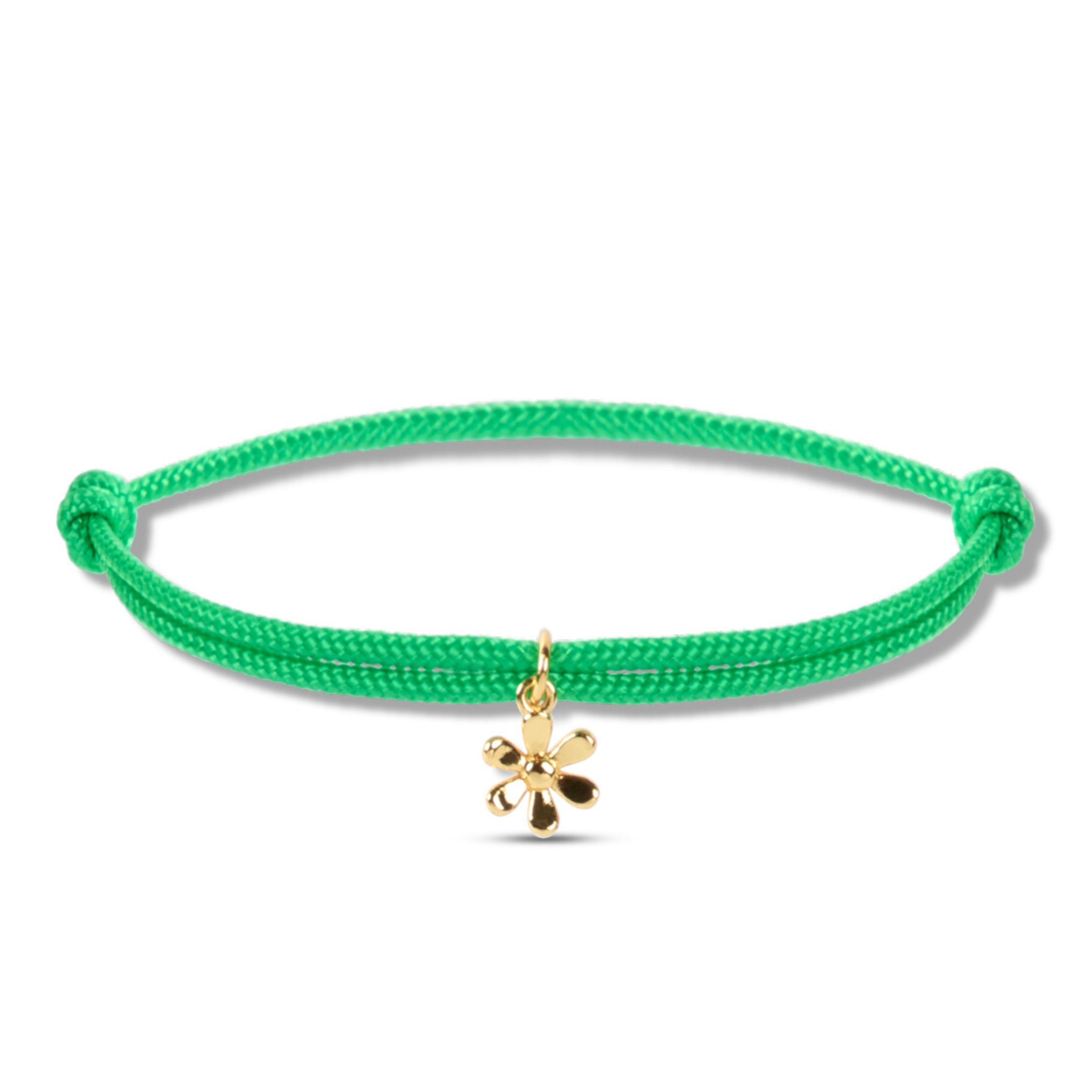 Satin daisy flower bracelet