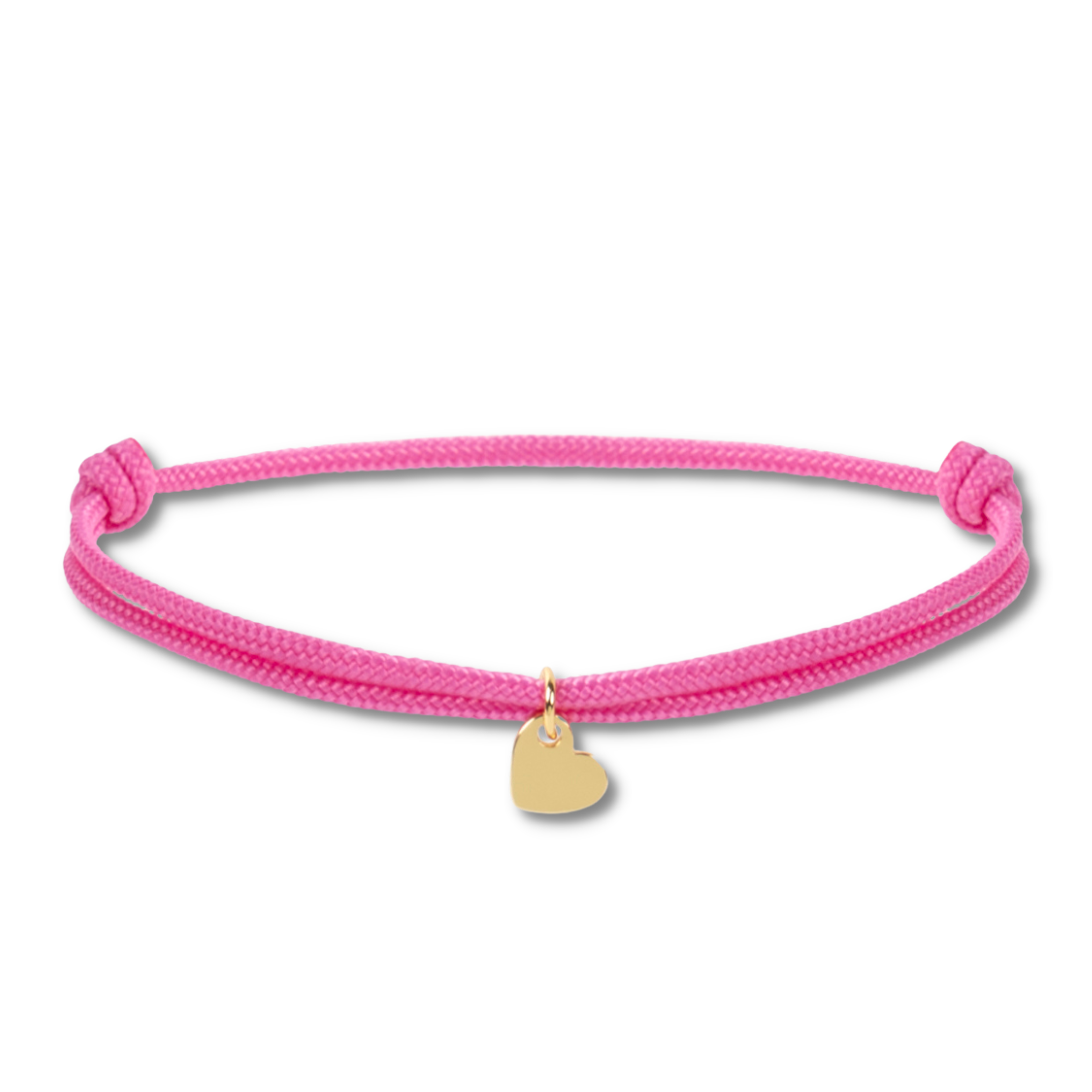 Nylon mini heart bracelet