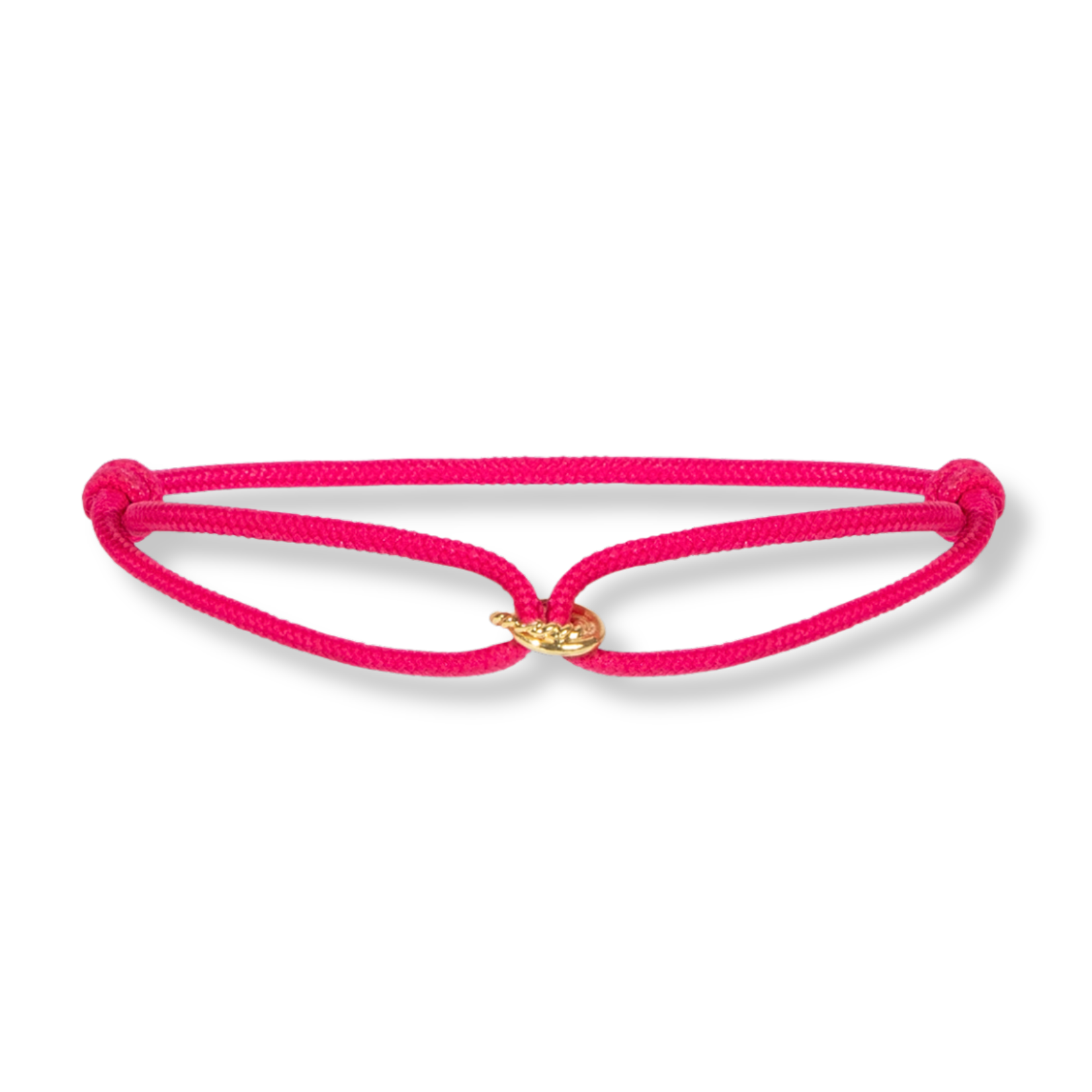 Satin twisted double circle bracelet