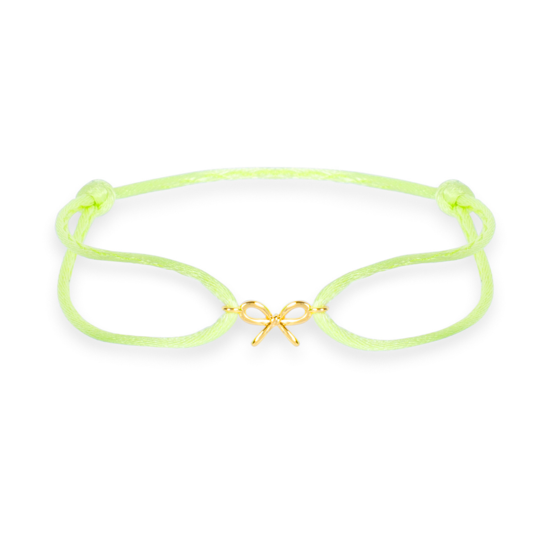 Satin bow bracelet