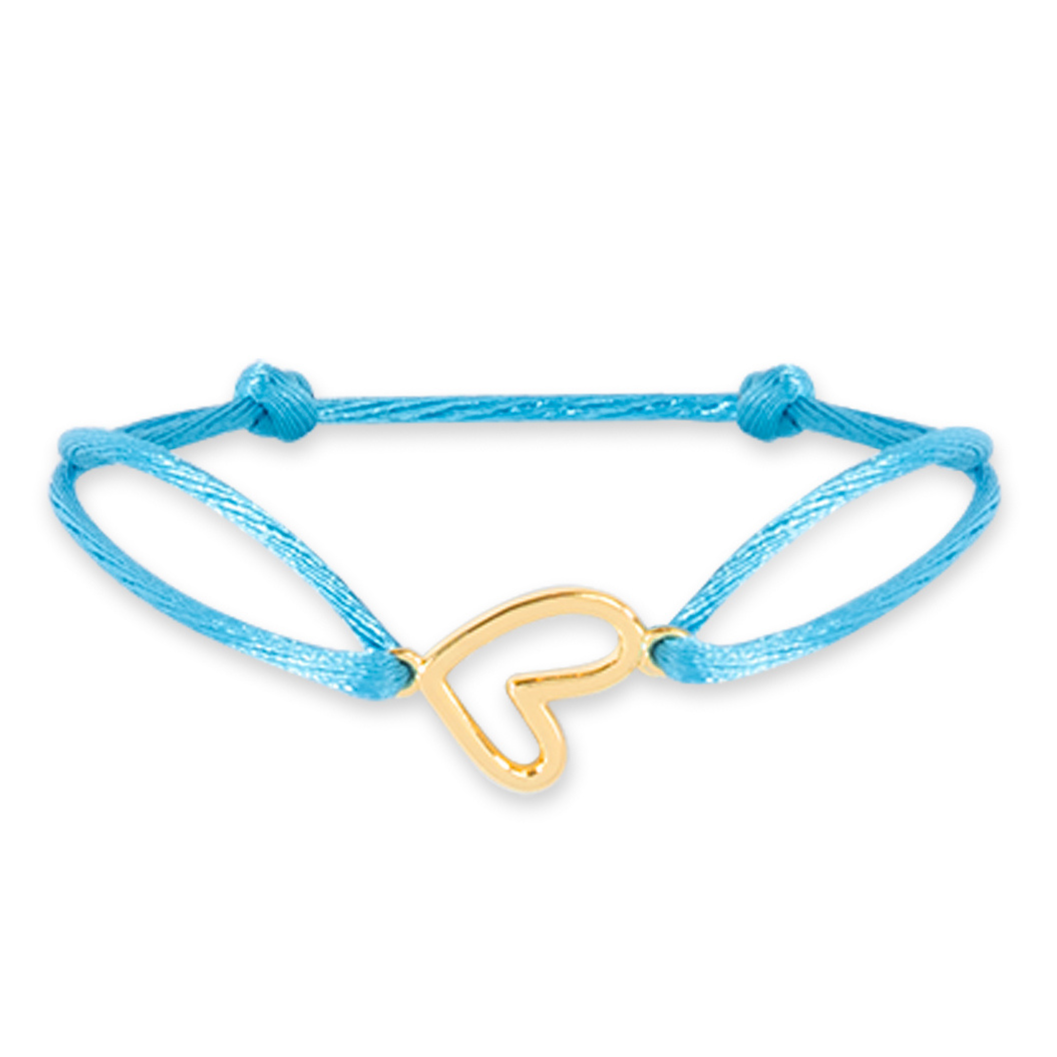 Satin chunky heart bracelet