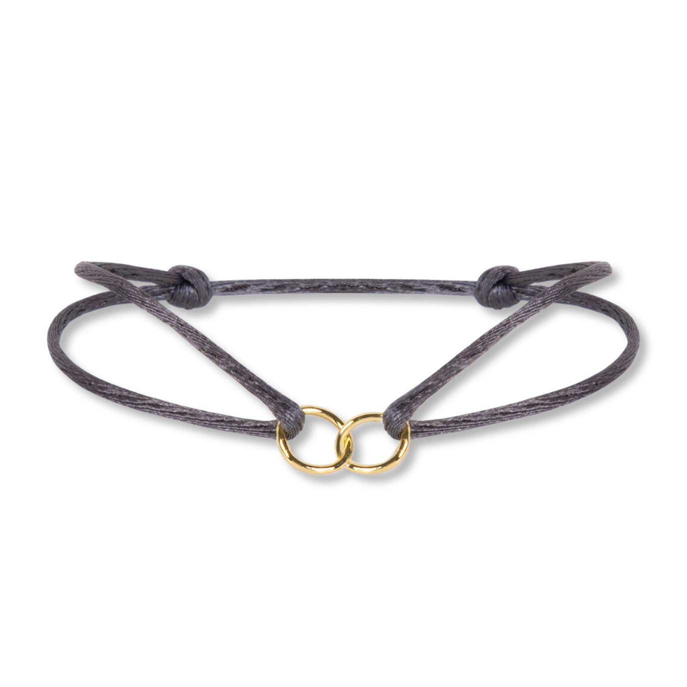 Satin double round bracelet