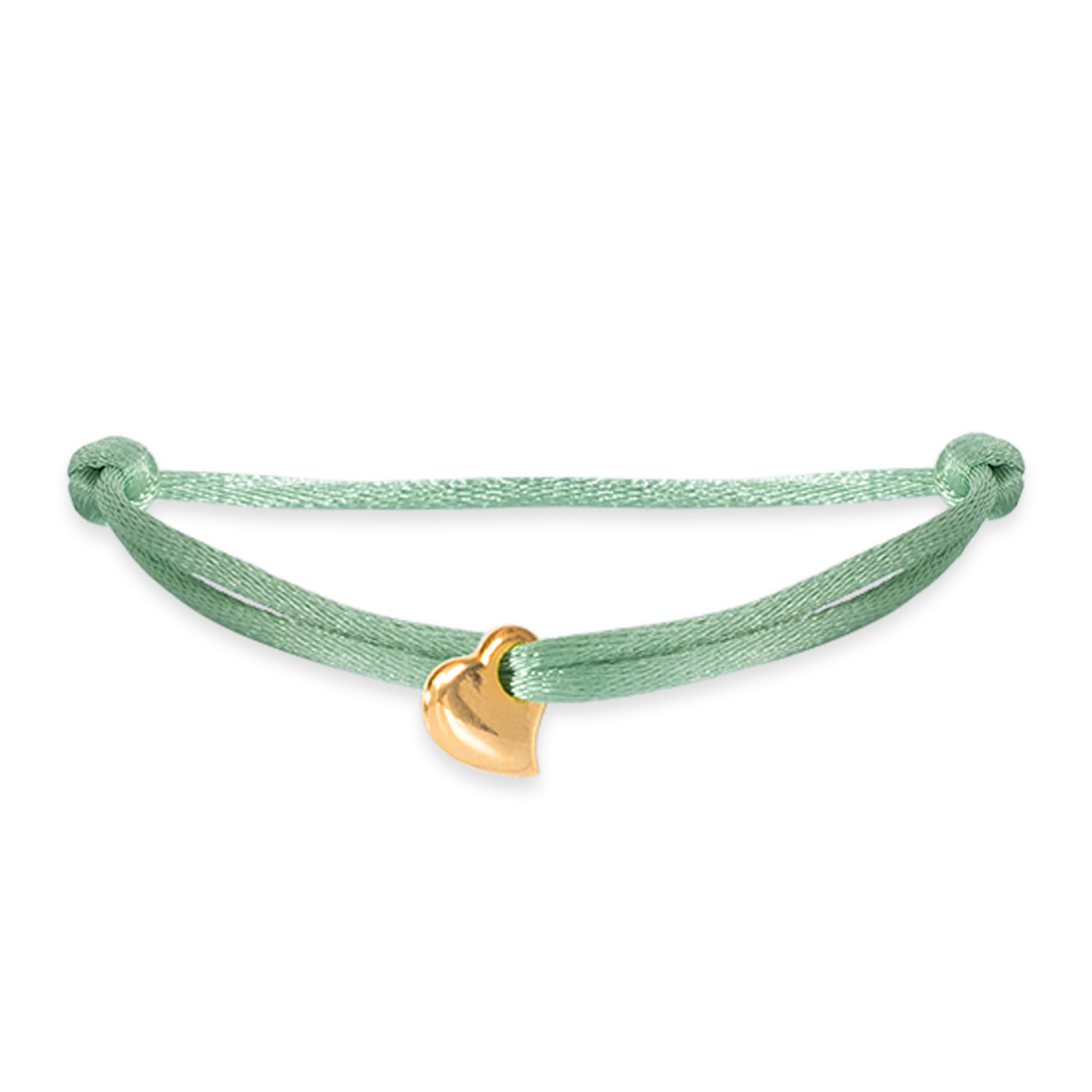 Satin salty heart bracelet