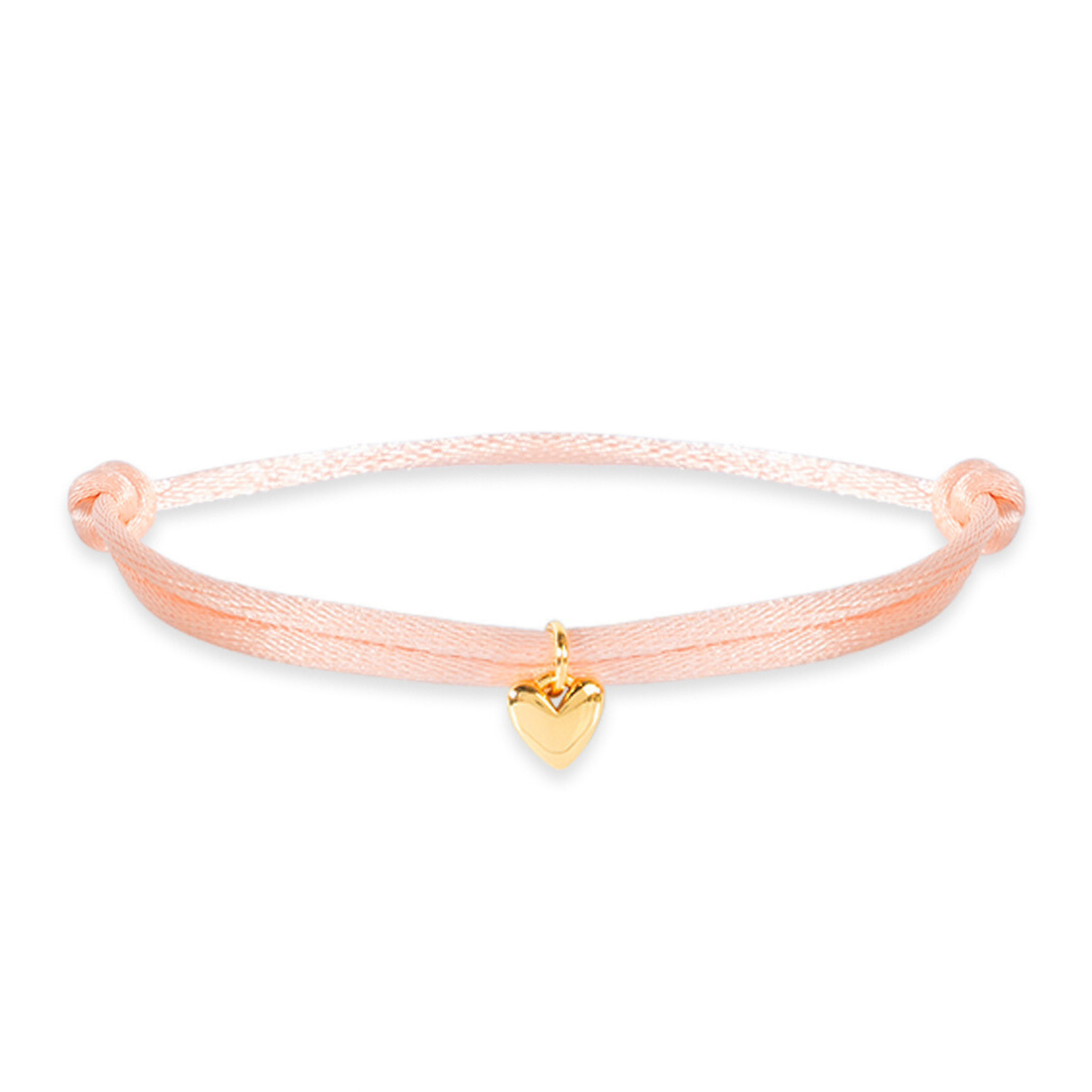 Satin small heart bracelet