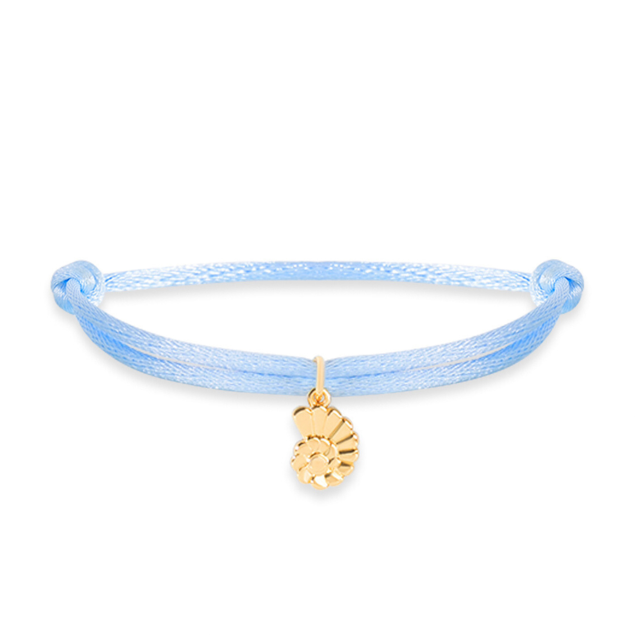 Satin swirl shell bracelet