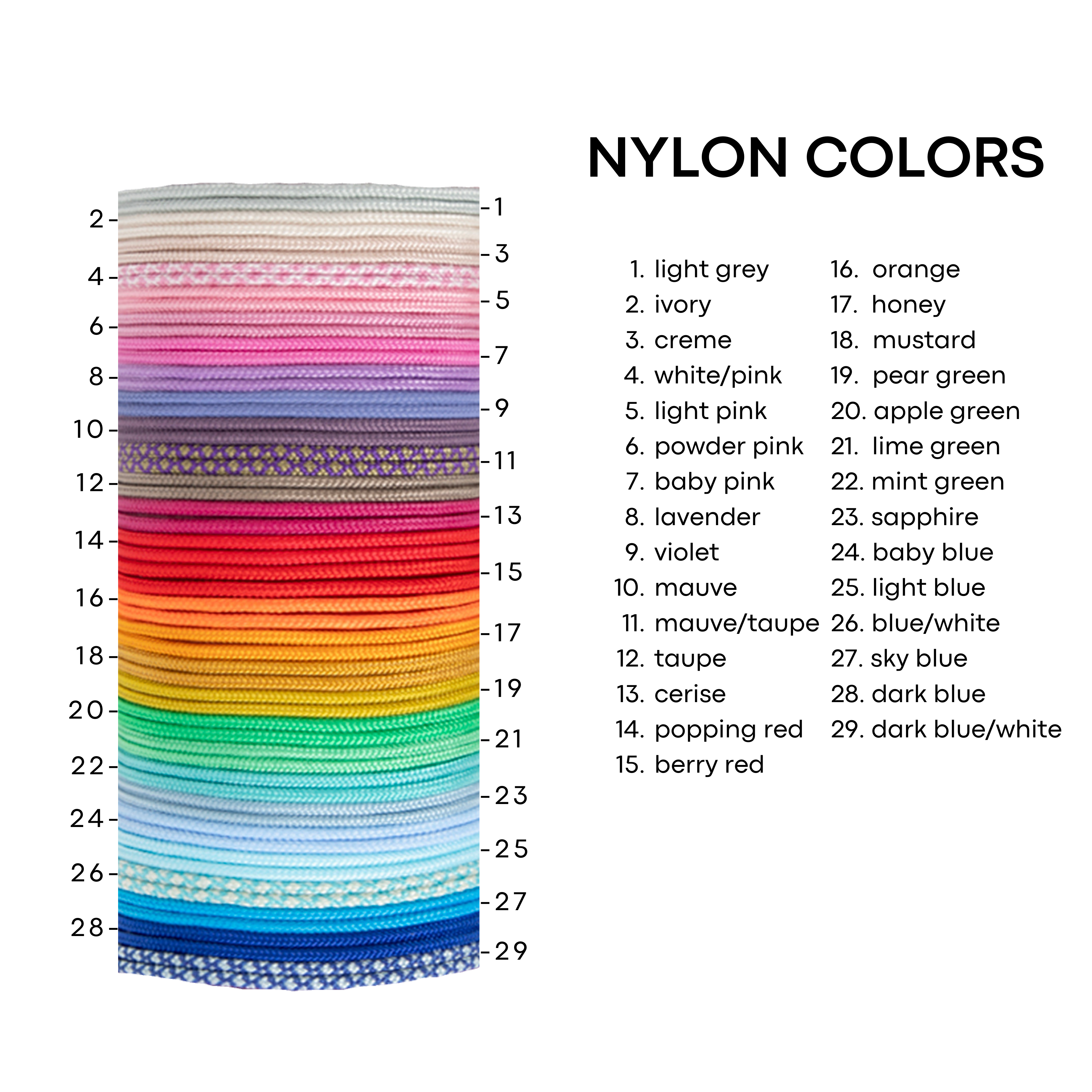 Nylon bold three circles bracelet
