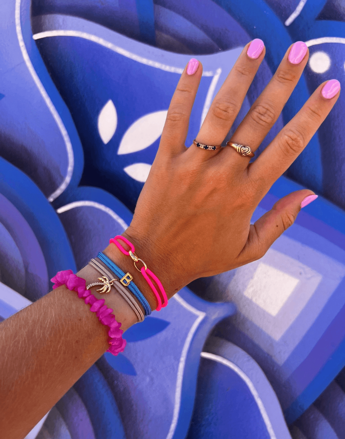 Limited nylon locked chain bracelet - Bytrend.nl