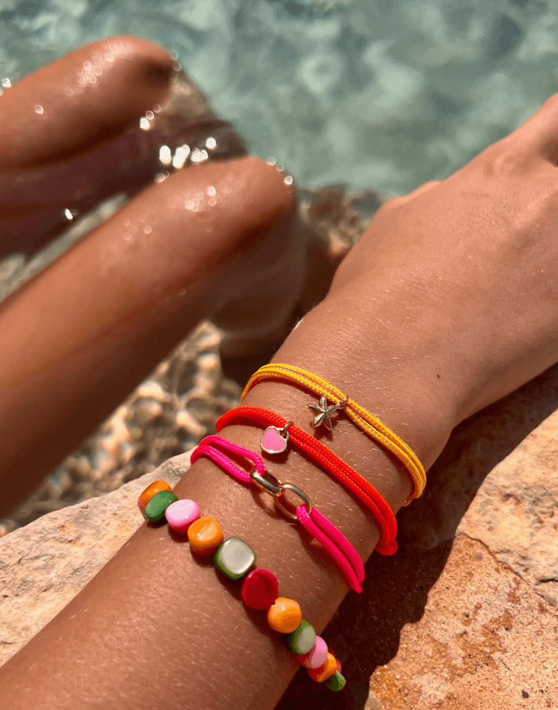 Limited nylon locked chain bracelet - Bytrend.nl
