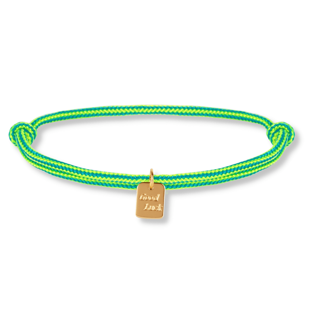 Nylon good luck bracelet gold - Bytrend.nl