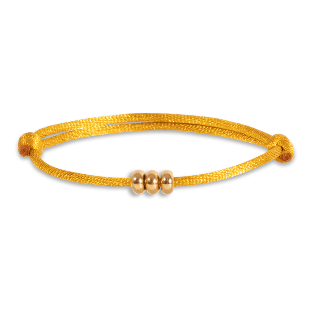 satijn armband cirkels goud