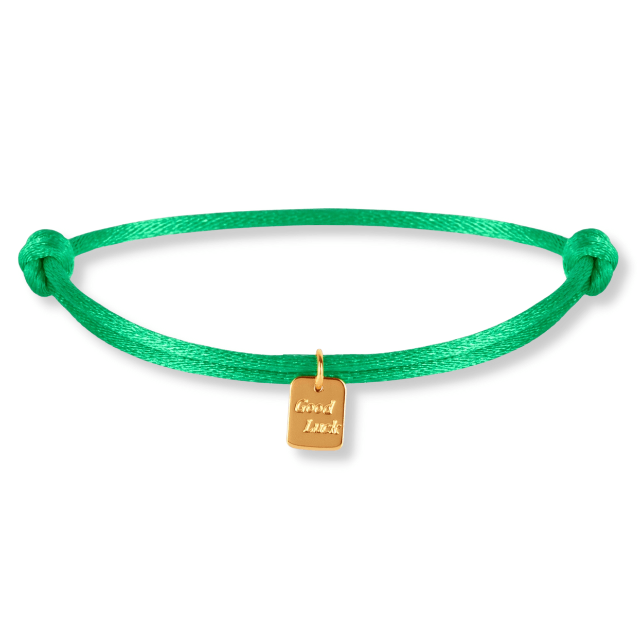 Satin good luck bracelet gold - Bytrend.nl