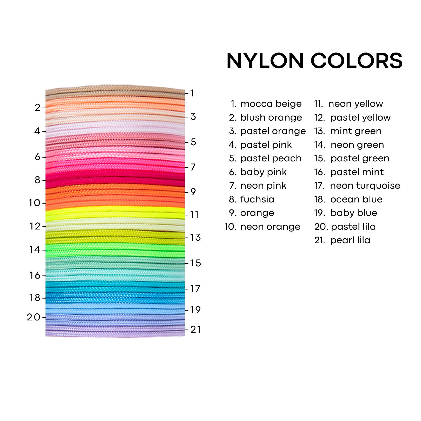 Nylon ocean snail bracelet